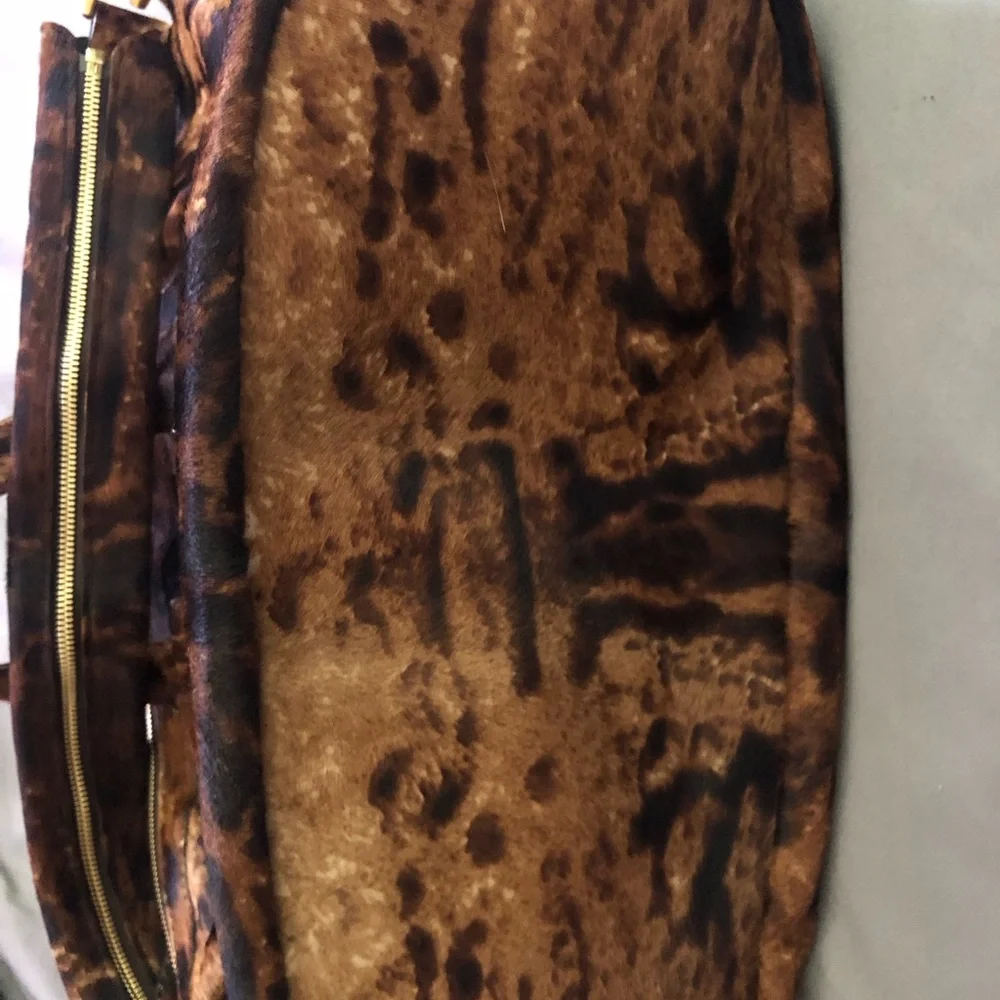 Rare Givenchy Nightingale Medium Leopard Print Calf Hair Ponyhair Handbag - Picture 8 of 15